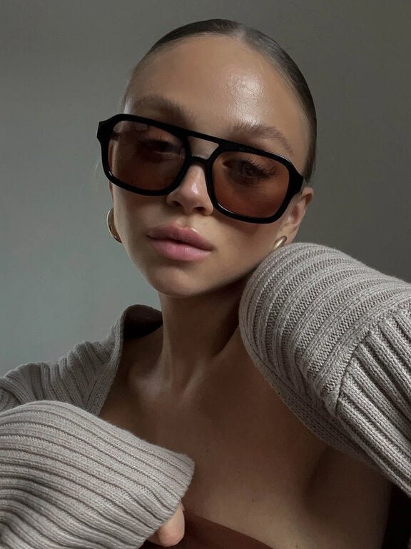 Oversized Cat-Eye Sonnenbrille