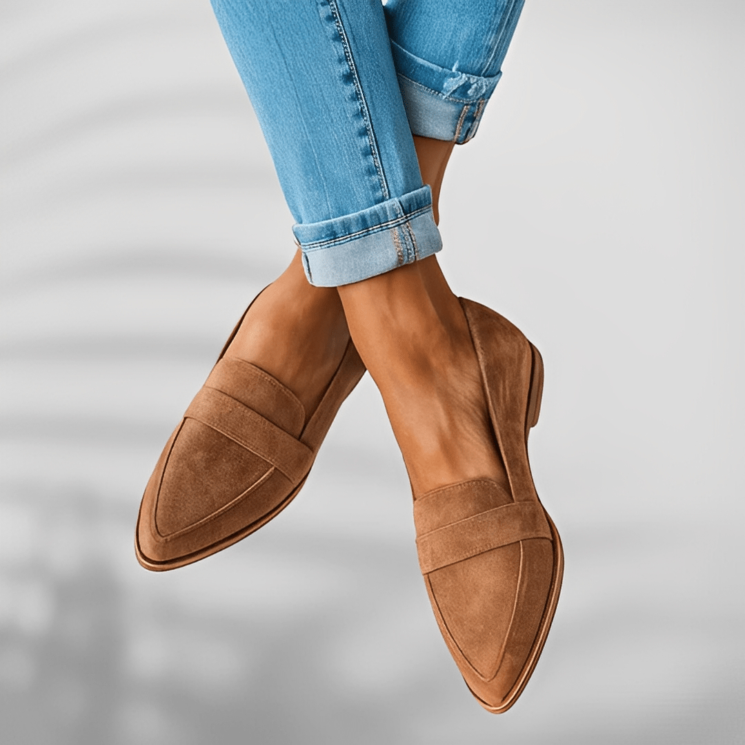 Nora – spitze Slip-On-Schuhe mit gepolsterter Sohle