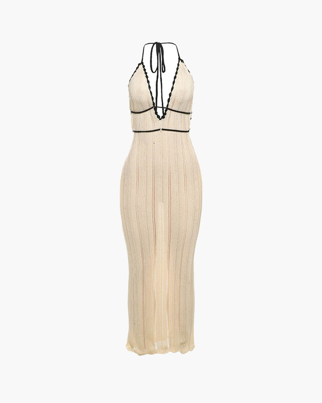 Rachel – Neckholder-Maxikleid mit Schnürung