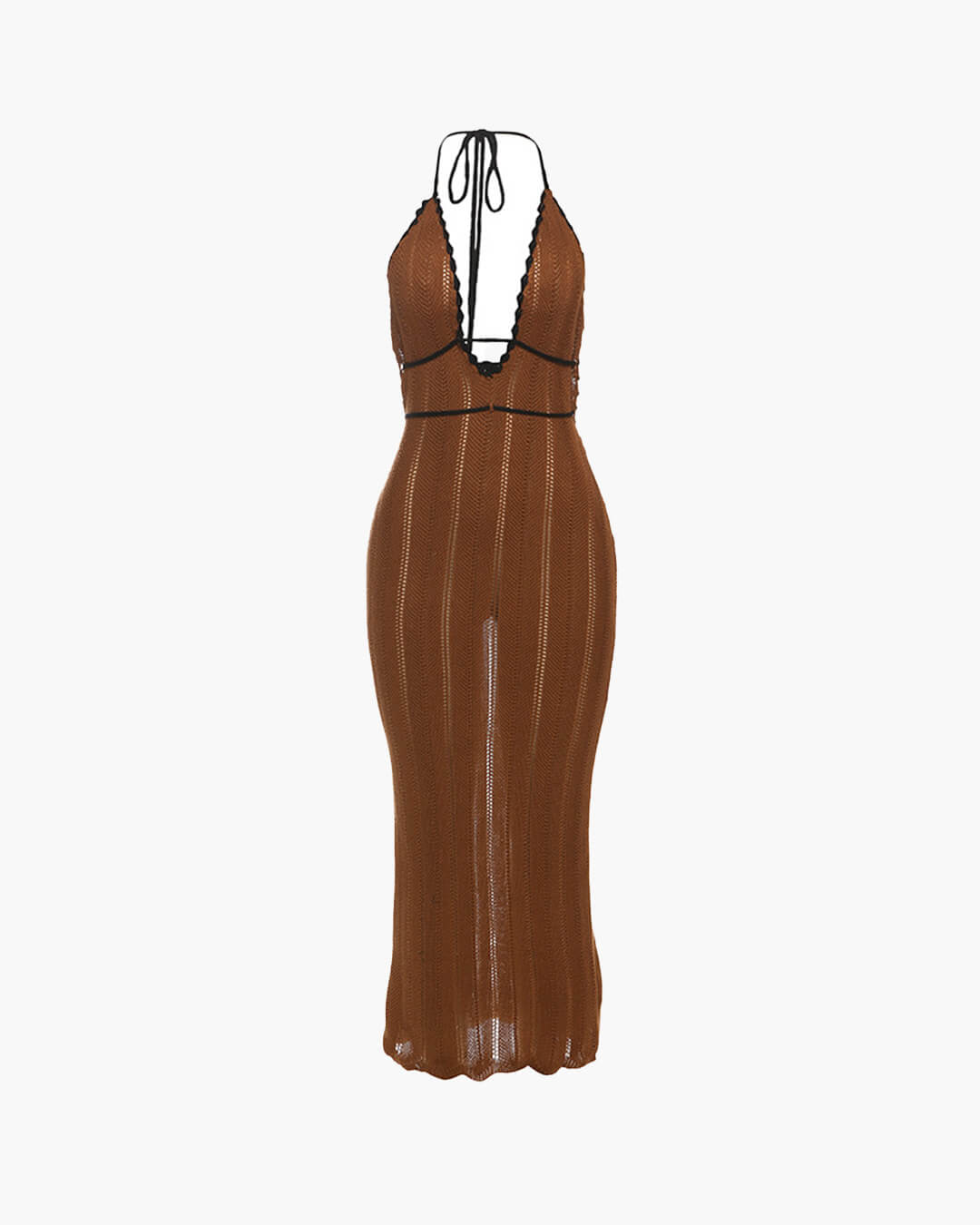Rachel – Neckholder-Maxikleid mit Schnürung