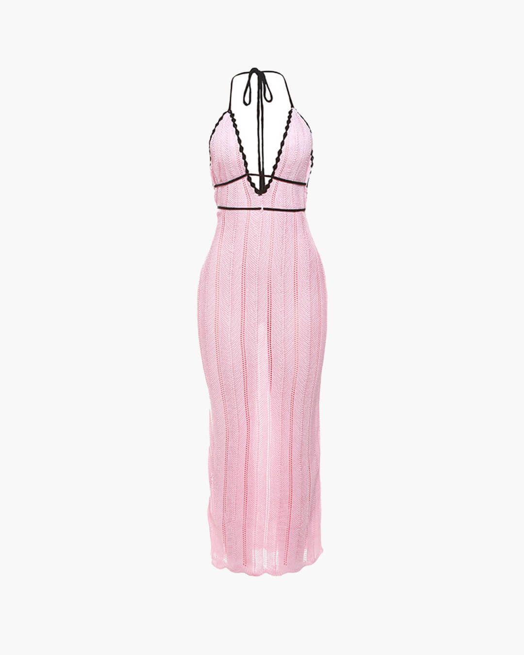 Rachel – Neckholder-Maxikleid mit Schnürung