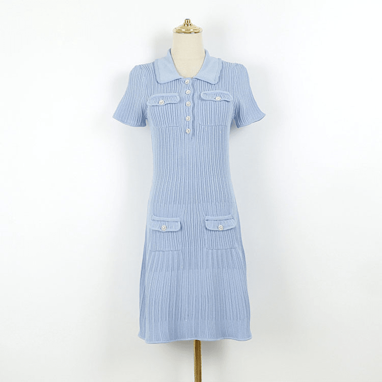 Ellie – Pailletten-Strick-Minikleid mit Rüschendetails
