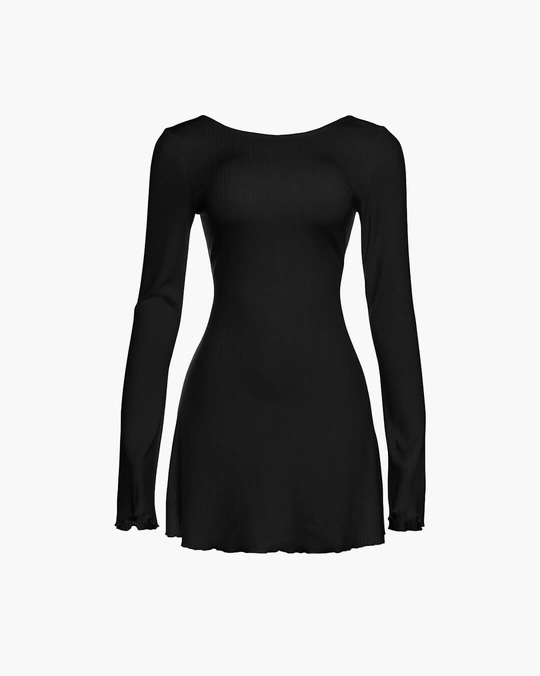 Claudia – Rückenfreies Minikleid aus weichem Strick