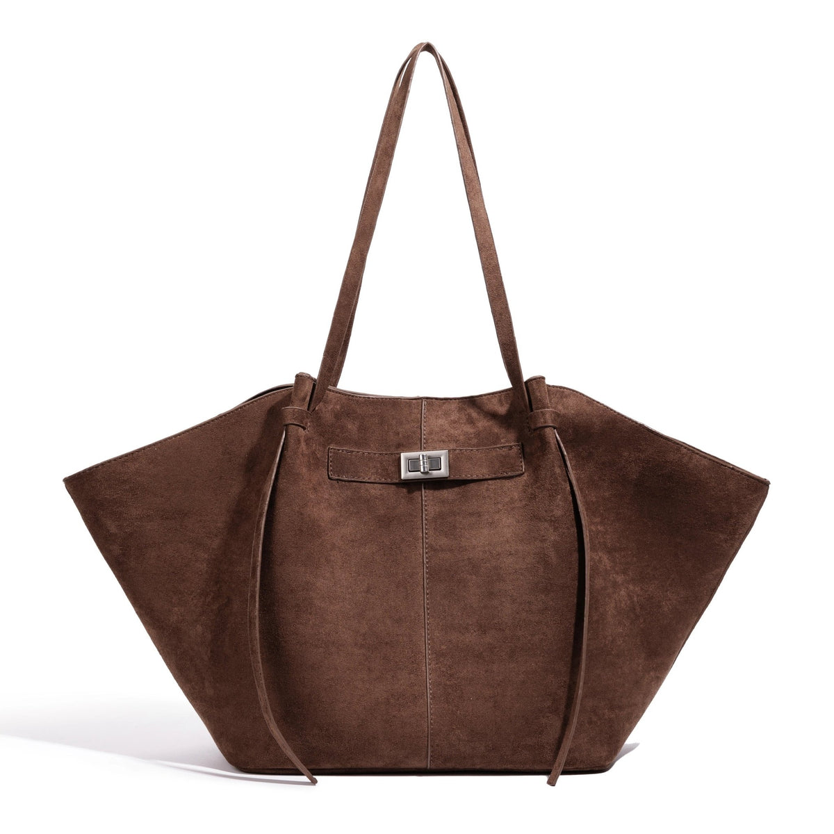 Geräumige Tote Bag aus Wildlederimitat in Fledermausform