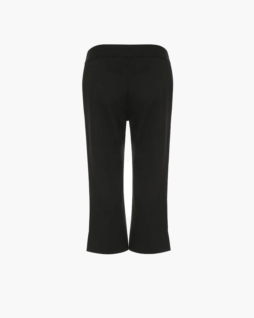 Audrey – dehnbare schwarze Caprihose