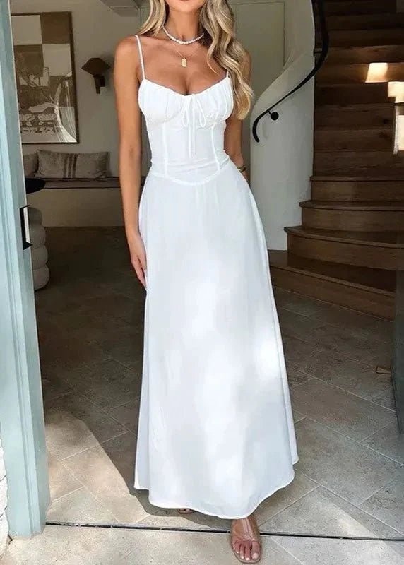 Ellen – Maxikleid mit strukturiertem Korsagenoberteil