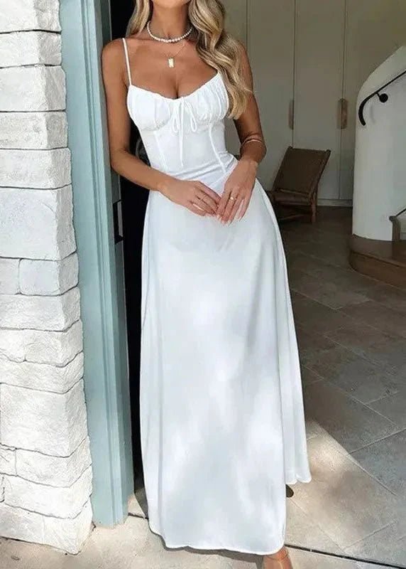 Ellen – Maxikleid mit strukturiertem Korsagenoberteil
