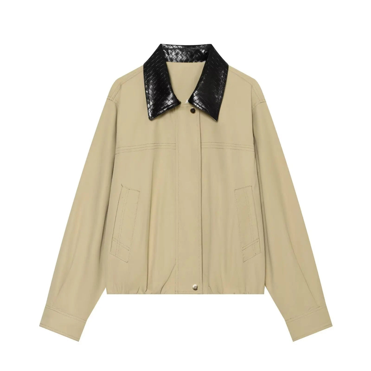 Stylische Bomberjacke mit Kontrastkragen