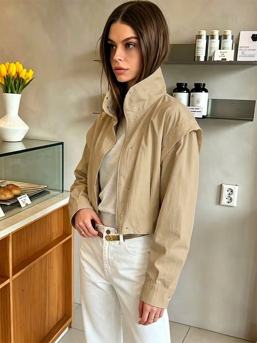 Stilvolle kurze Windjacke
