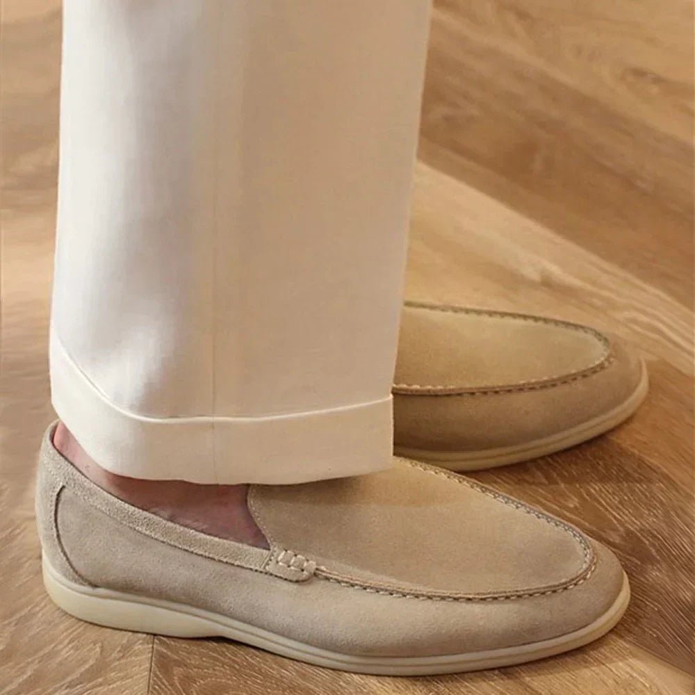 Ahela – Moderne Loafer aus Wildlederimitat zum Hineinschlüpfen