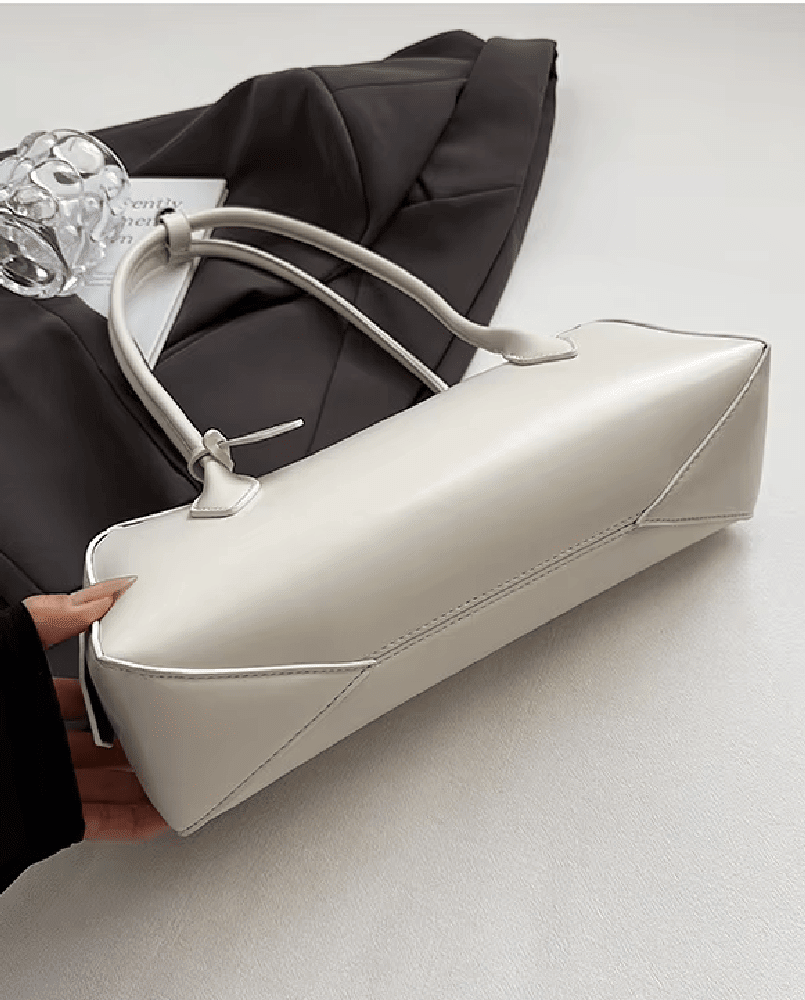 Vintage-Baguette-Tasche aus Kunstleder