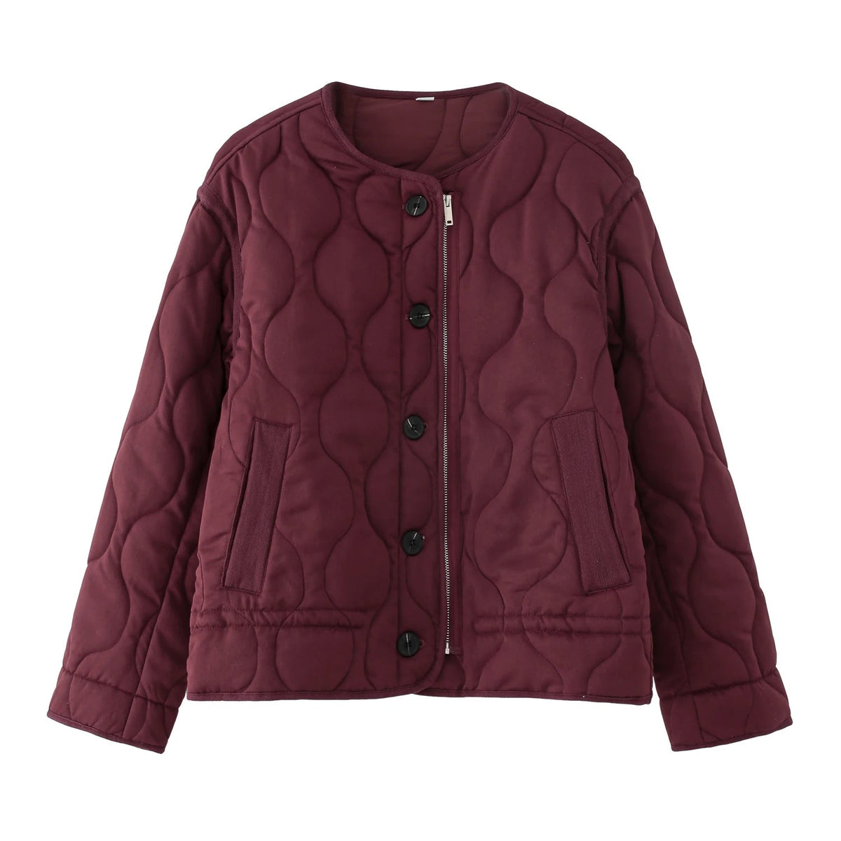 Ahlena – Wattierter Steppmantel im Vintage-Stil
