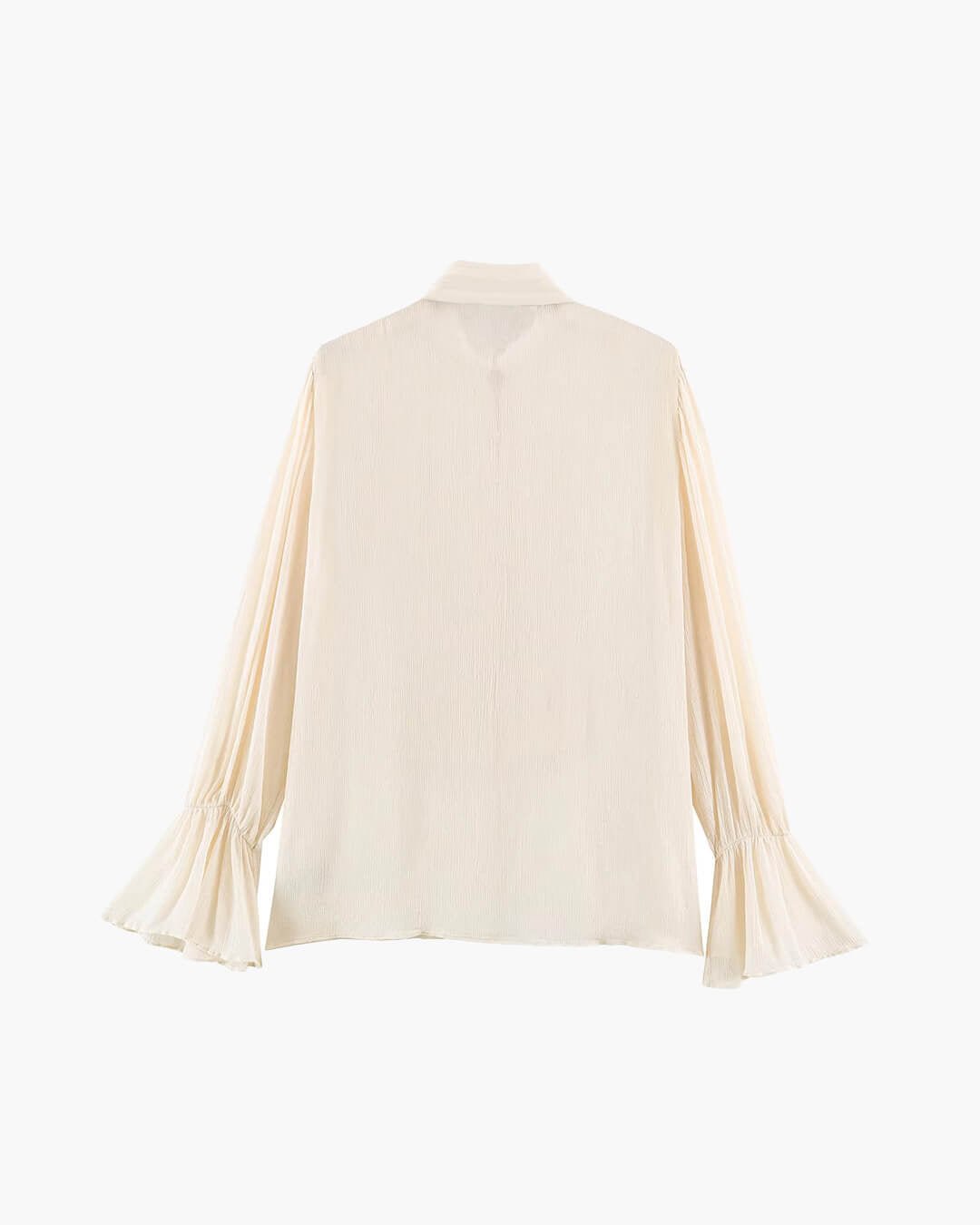 Vintage-Bluse mit Stehkragen und Knebelknöpfen