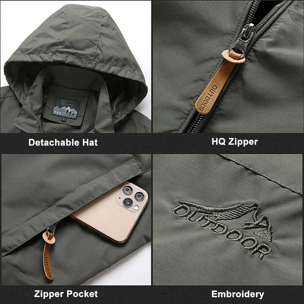 Ahlia – Wasserdichte Kapuzenjacke im taktischen Stil