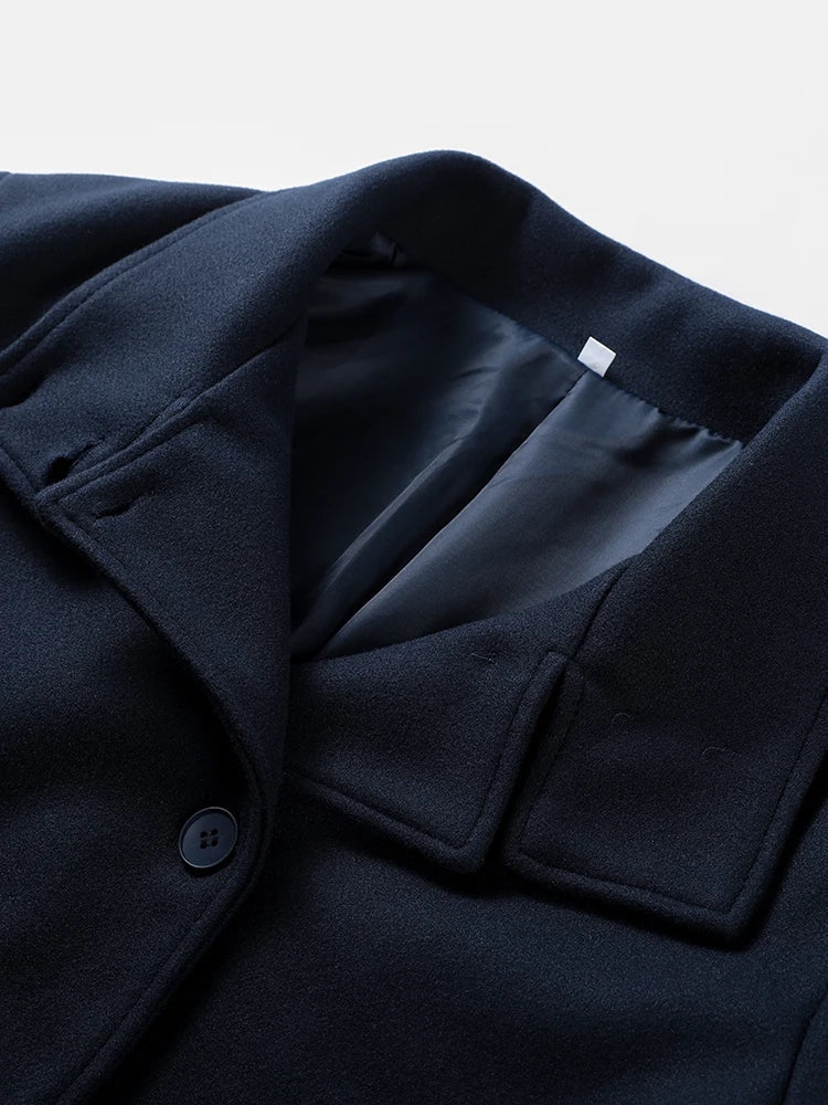 Wintercape mit Stehkragen