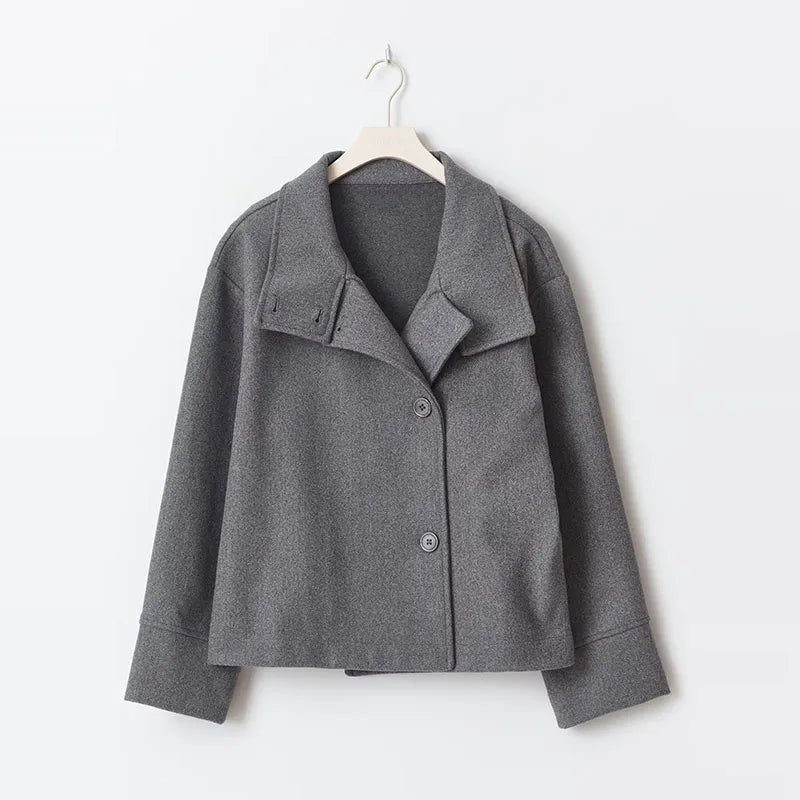 Wintercape mit Stehkragen