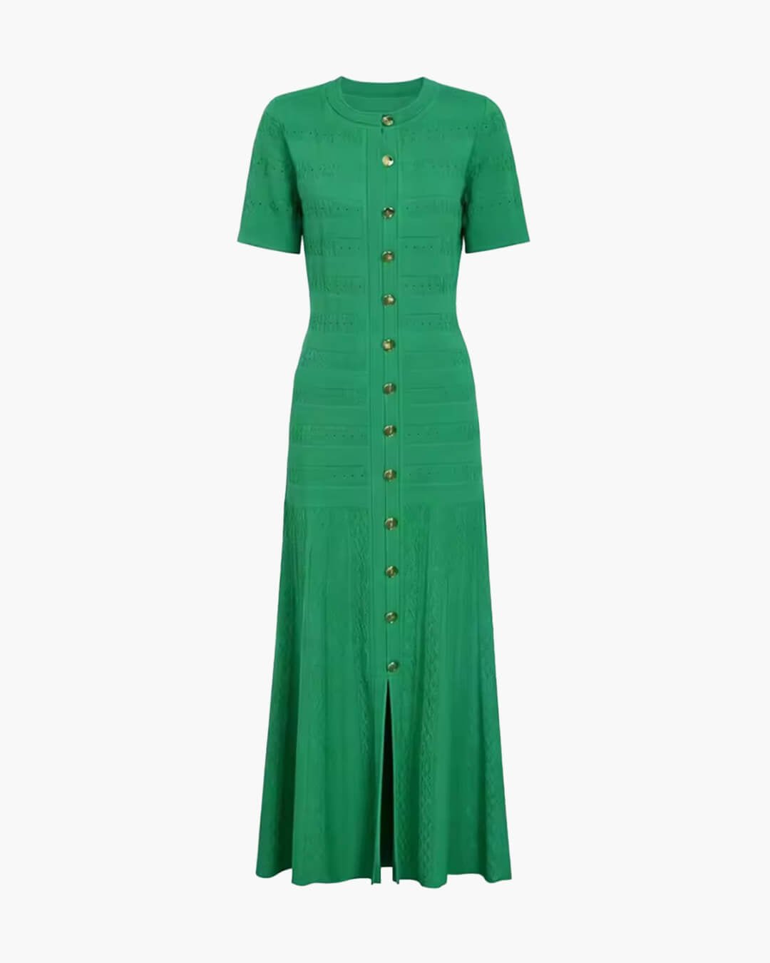 Wren – Geripptes Strick-Midikleid