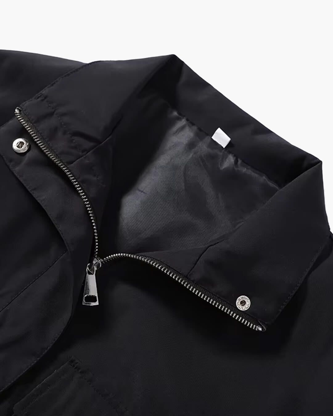 Reißverschluss-Jacke, locker und kurz geschnitten