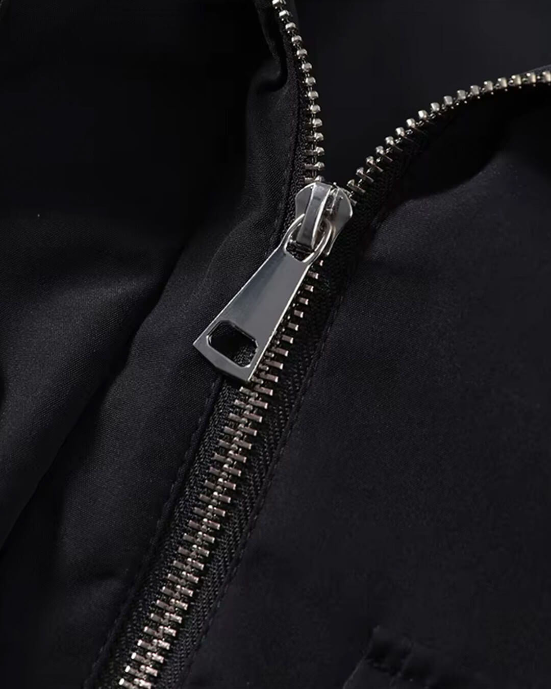 Reißverschluss-Jacke, locker und kurz geschnitten