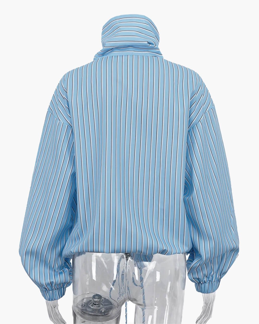 Long Sleeve Stripe High Neck Shirt