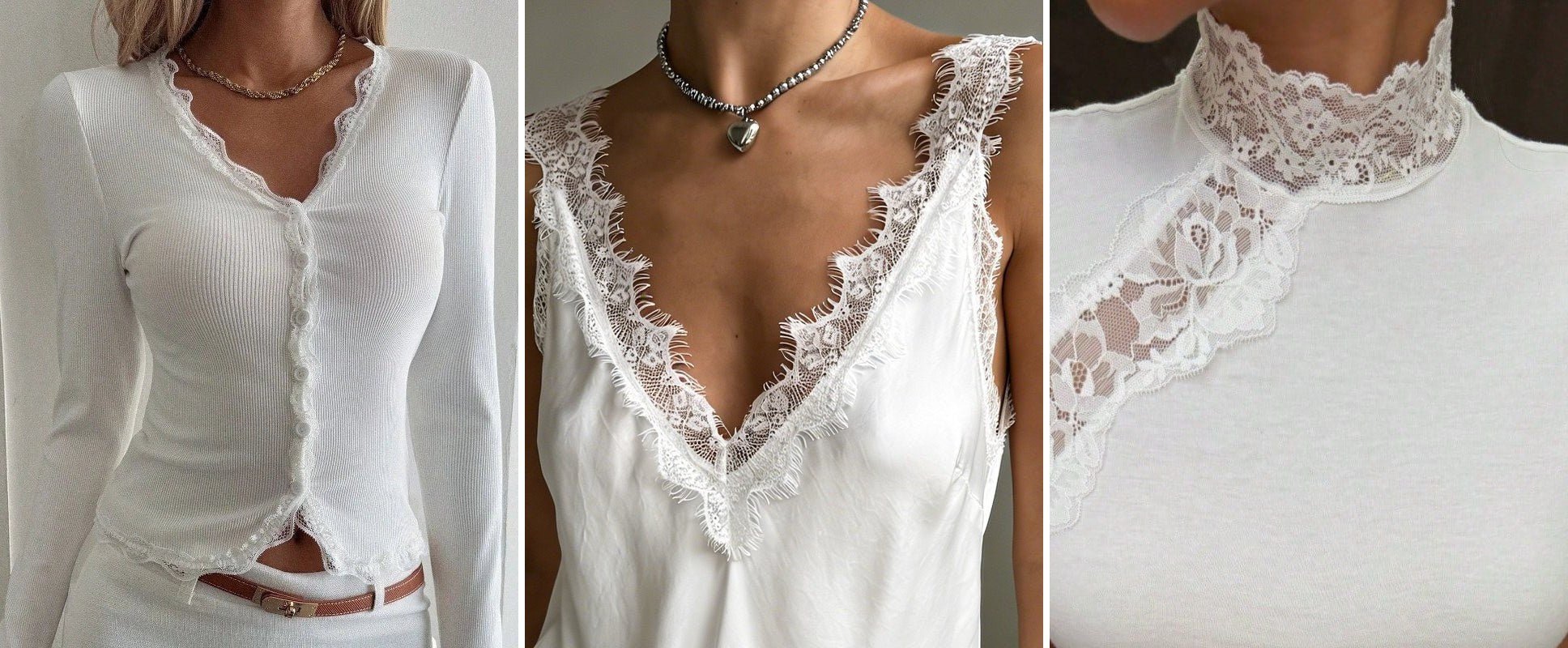 Ein Top mit Spitzenbesatz: fünf Looks für den August