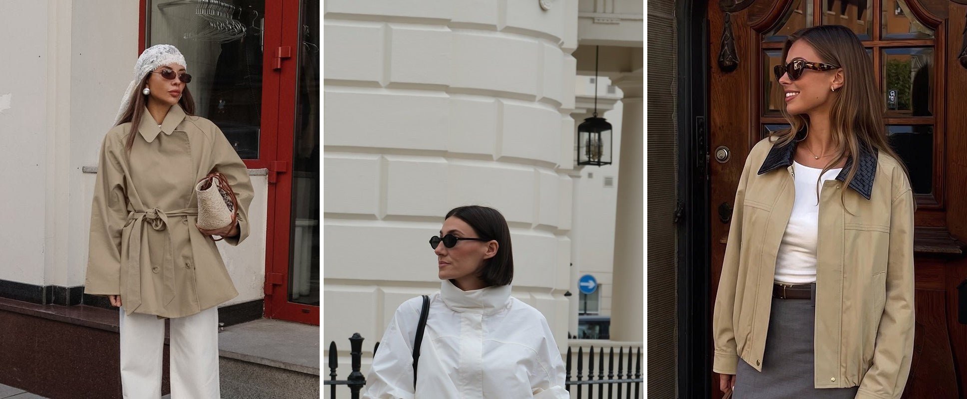 Der Wickelmantel im September: ein Mantel, vier Outfits