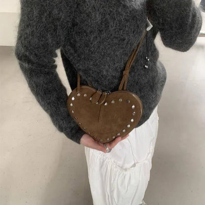 Vintage-Umlege-Tasche aus Kunstwildleder als Umhängetasche