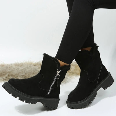 Olane Brand Faux Suede Boots Black37Women's Boots
