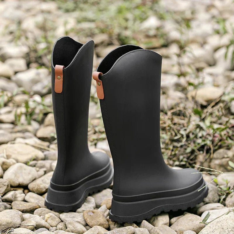Kniehohe wasserdichte Regenstiefel