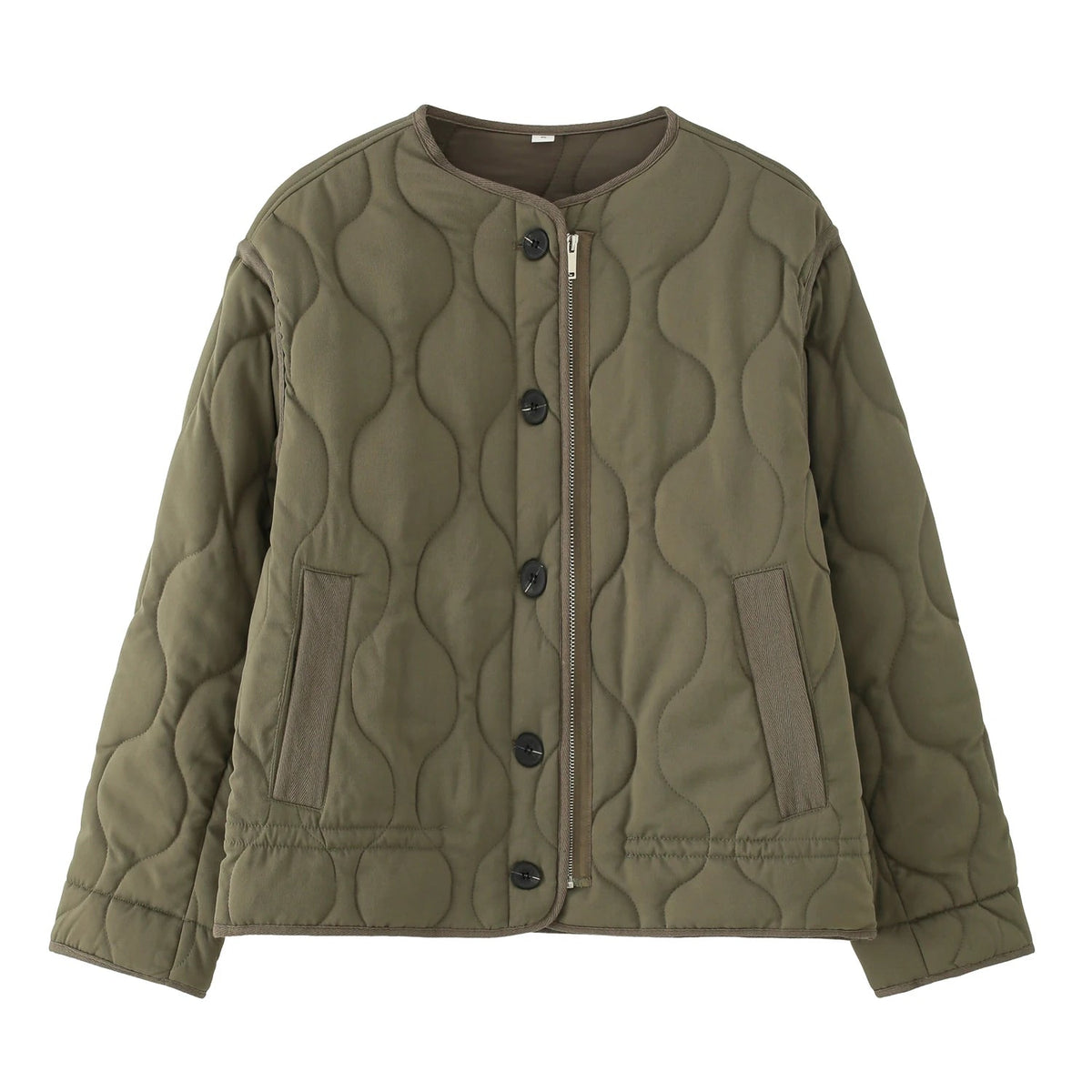 Olane Brand Vintage Quilted Padded Coat Olive GreenXSWomen's Coats & Jackets