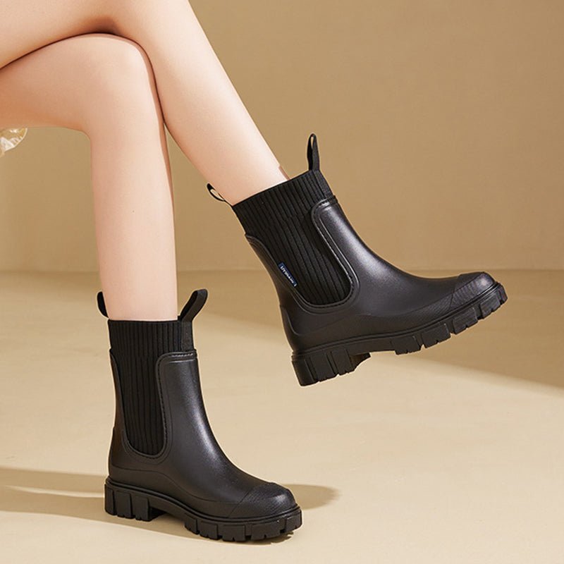 Ahlisa – Wasserdichte Regenstiefel mit niedrigem Schaft
