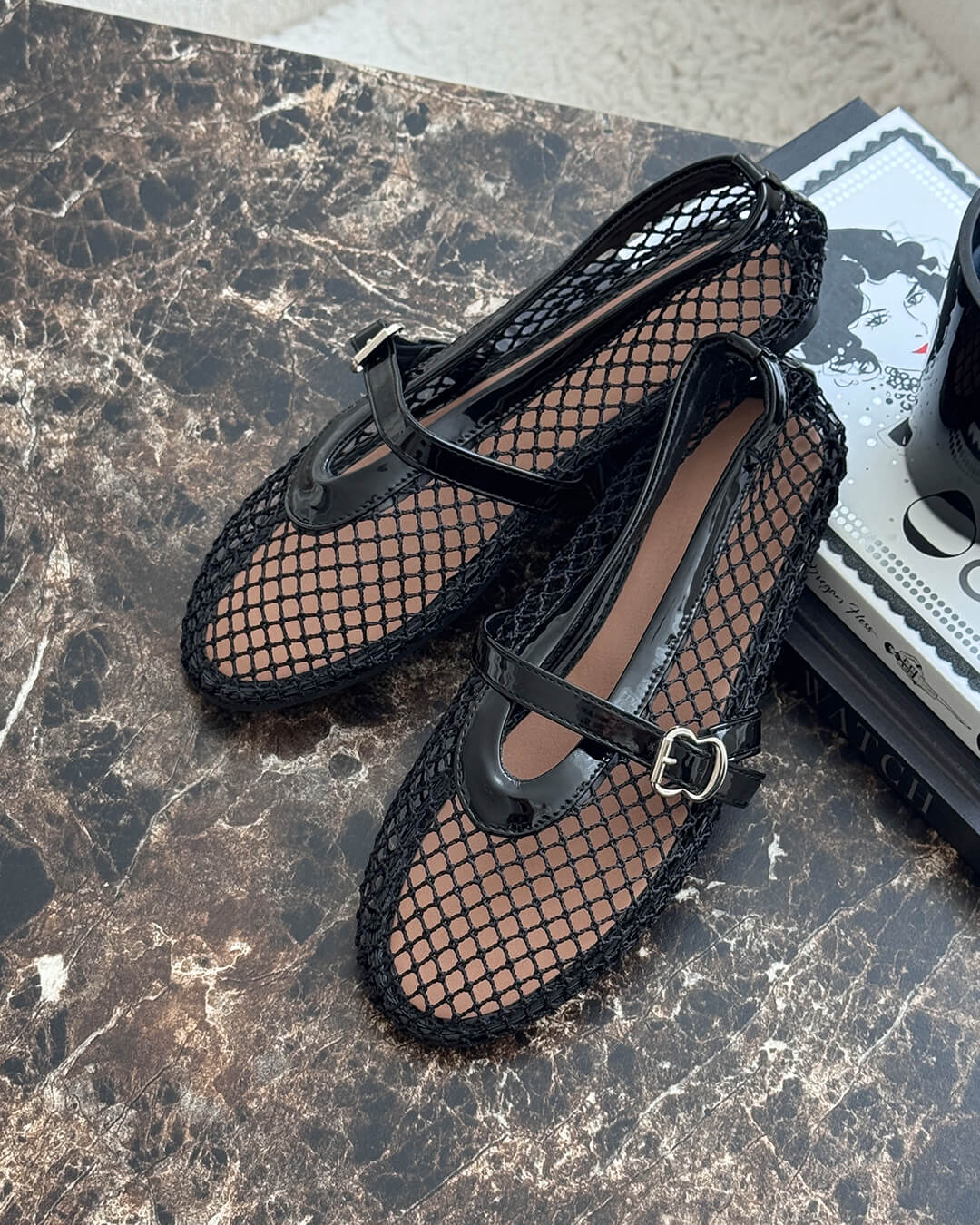 Adelmira – atmungsaktive Mesh-Ballerinas