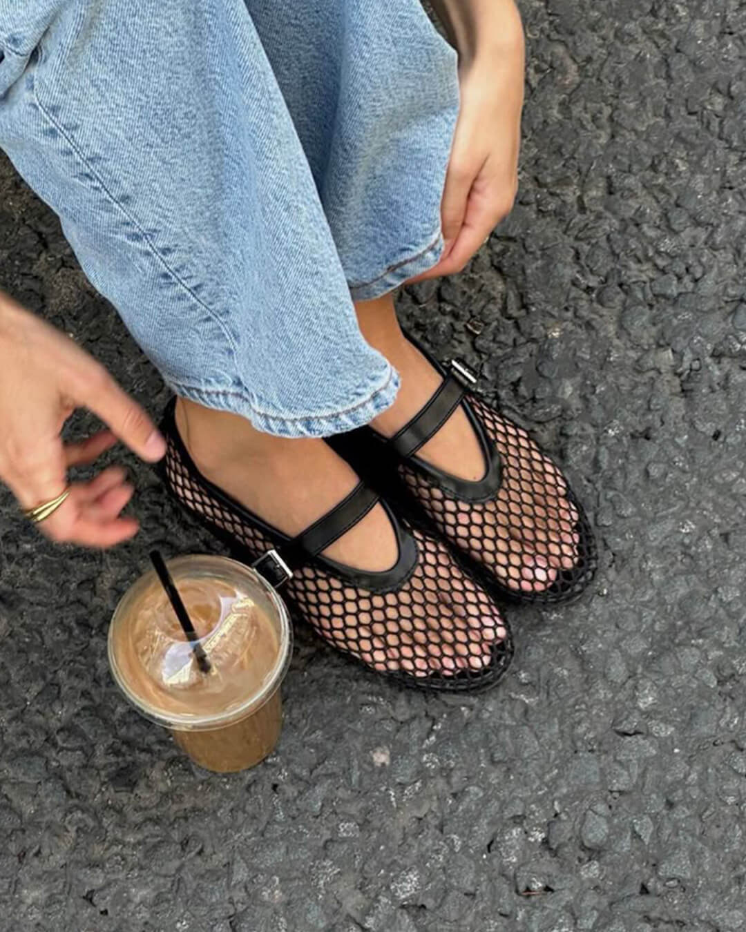 Adelmira – atmungsaktive Mesh-Ballerinas