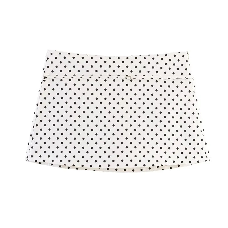 Lässiger Skort mit seitlichem Reißverschluss und Gürtel