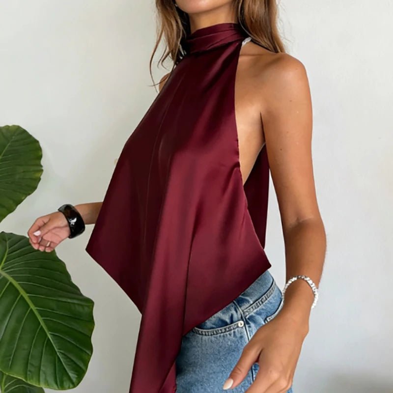 Elegantes, rückenfreies Neckholder-Top