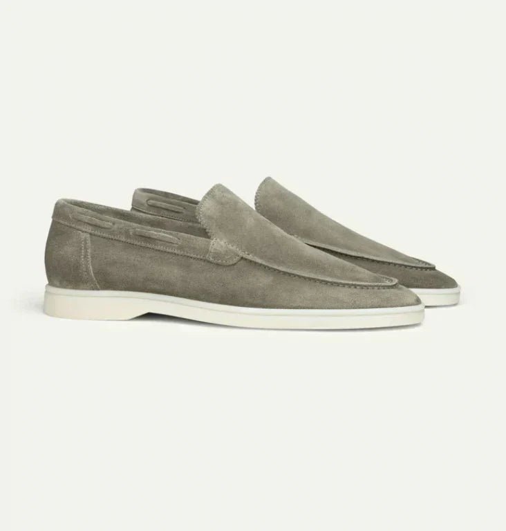 OLANE Classic Faux Leather Slip - On Loafers Green38Men's Shoes