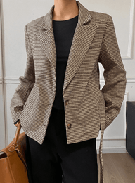 Klassischer Hahnentritt Schnürblazer