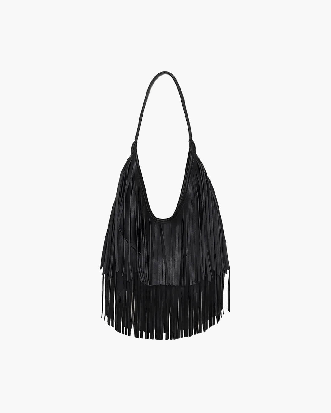Klassische Open-Top-Quasten-Hobo-Bag