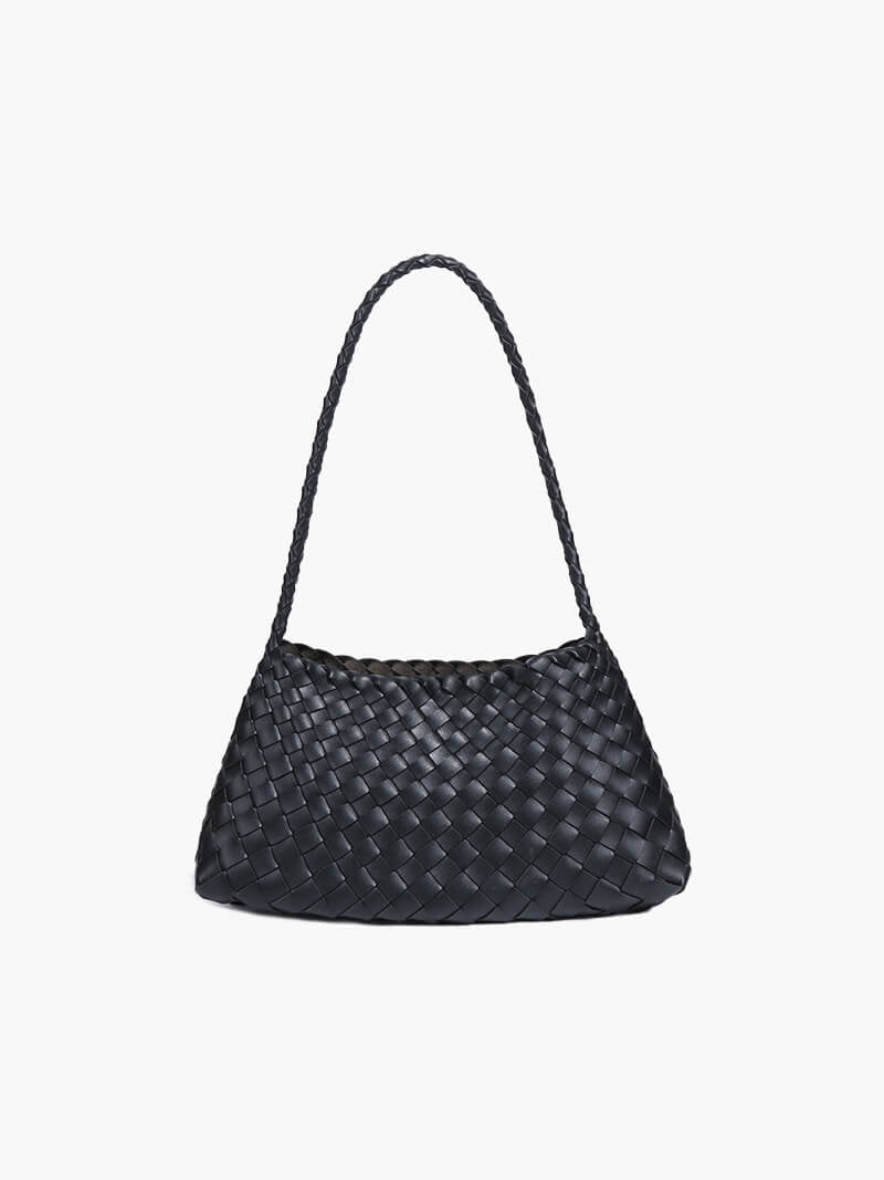 Klassische vegane gewebte Tasche klein
