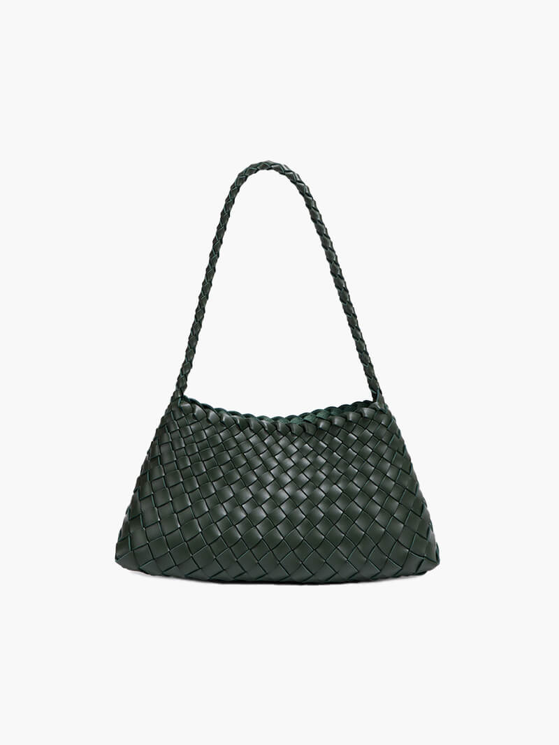 Klassische vegane gewebte Tasche klein