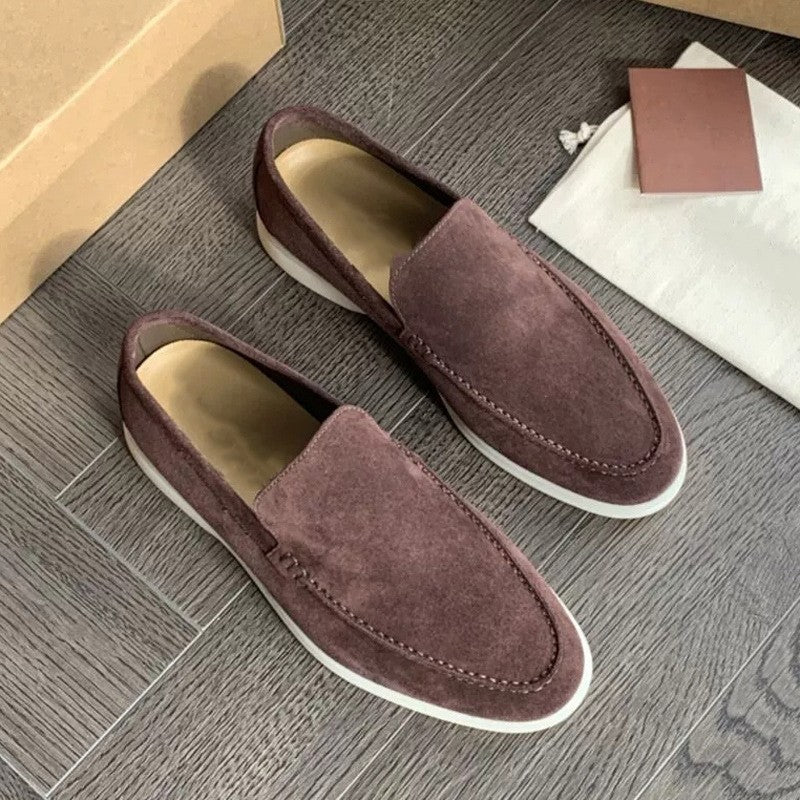 OLANE Comfortable Slip - On Premium Loafers Brown39Men's Shoes
