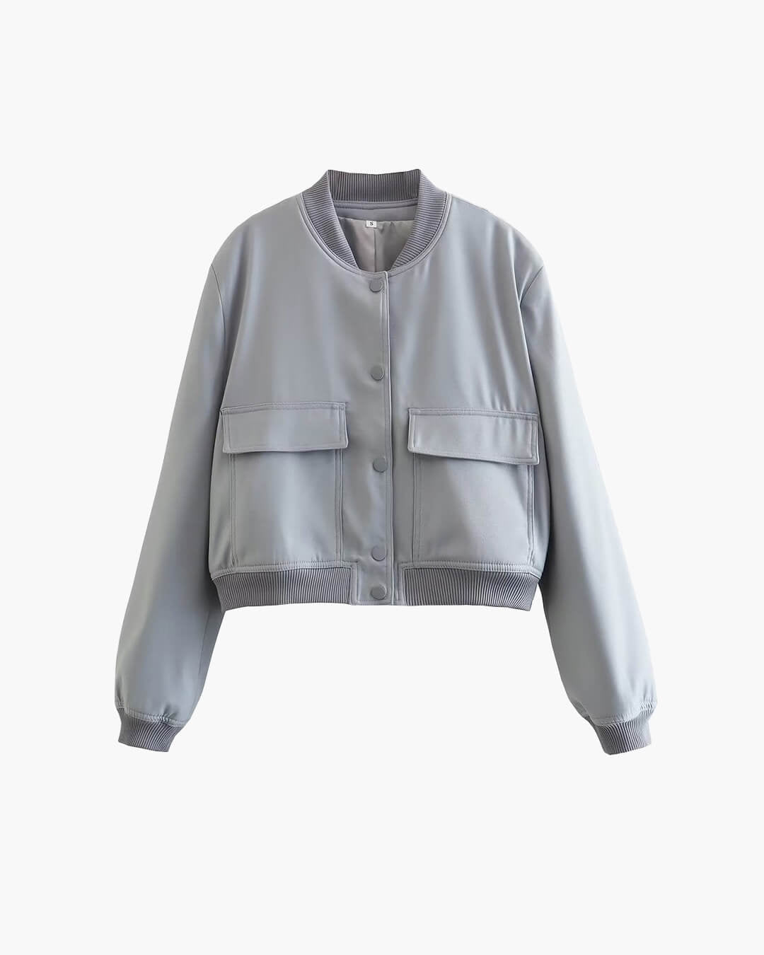 Kurze gerippte Bomberjacke