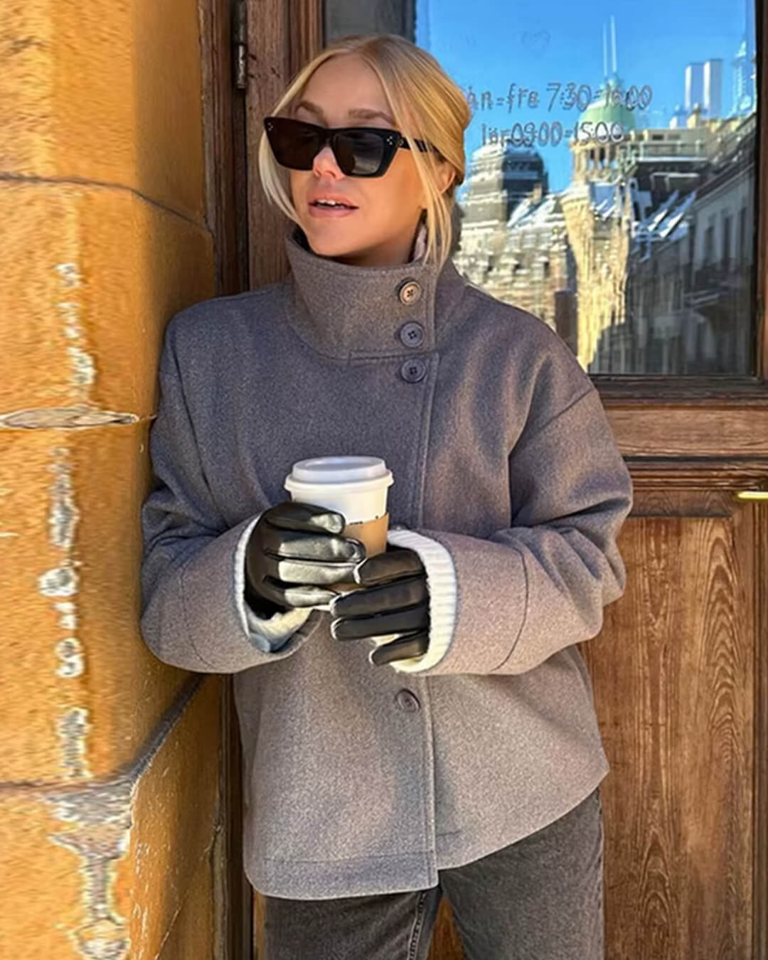 Elegante Jacke mit Stehkragen