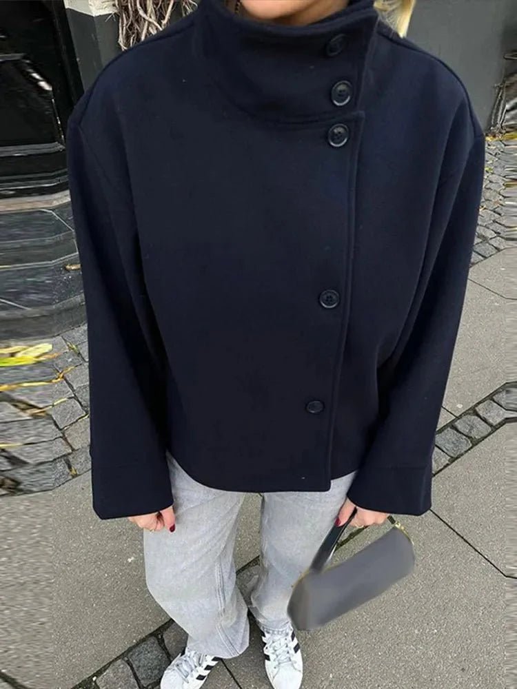 Elegante Jacke mit Stehkragen