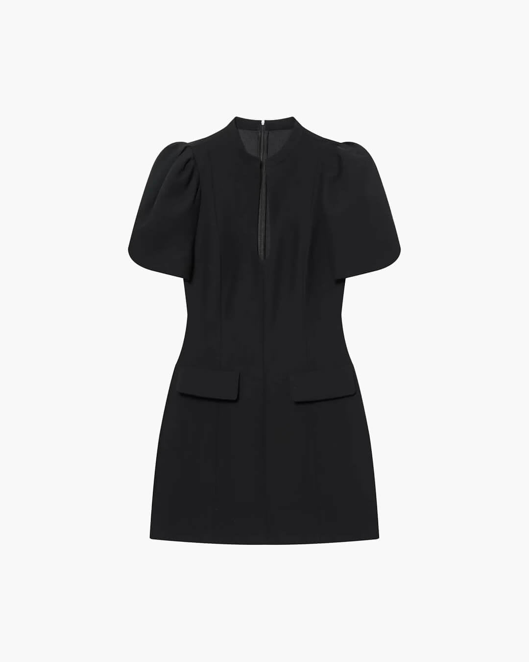 OLANE Elowen Puff Sleeve Mini Dress BlackMWomen's Dresses