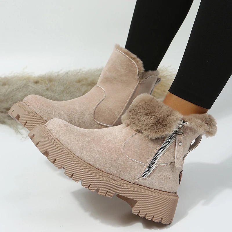 Aeria – Stiefel aus Wildlederimitat