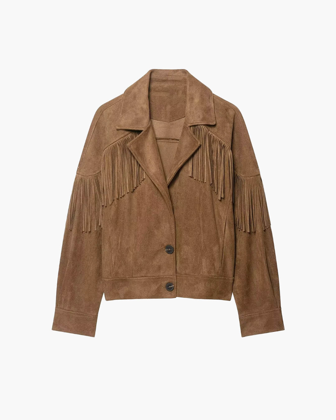 Jacke im Western‑Look mit Fransen aus Kunstwildleder