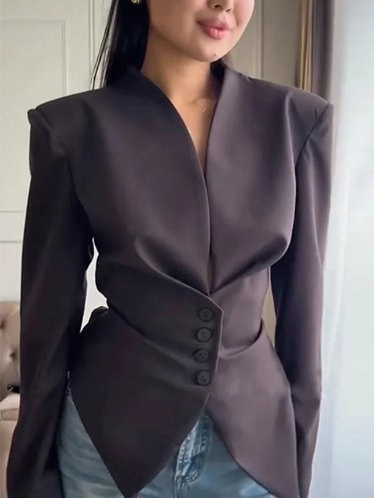 Fiona – Blazer mit strukturierten Schultern und Taillierung