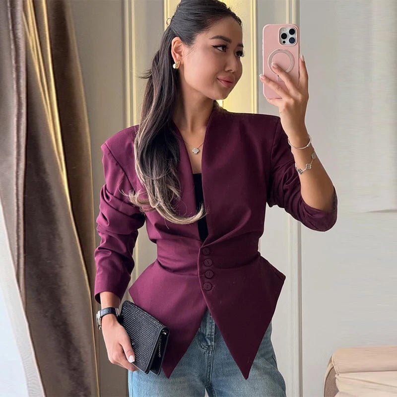 Fiona – Blazer mit strukturierten Schultern und Taillierung