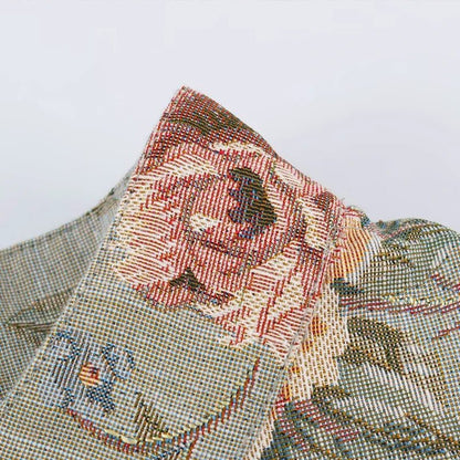 OLANE Floral Vintage Jacquard Cropped Jacket XSWomen's Coats & Jackets